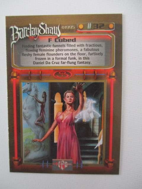 BARCLAY SHAW TRADING CARDS -  F. CUBED