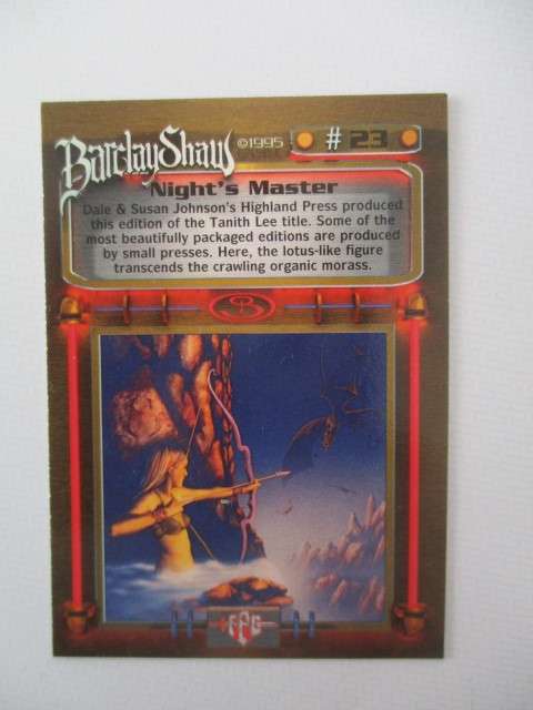 BARCLAY SHAW TRADING CARDS -  NIGHTS MASTER