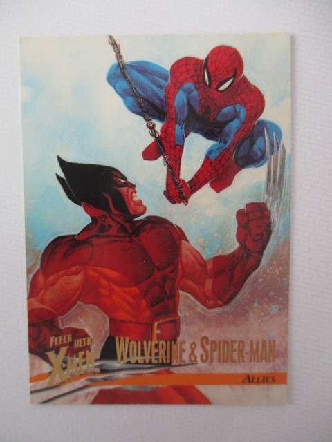 FLEER  ULTRA X-MEN CARDS - WOLVERINE AND SPIDER-MAN