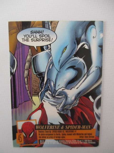 FLEER  ULTRA X-MEN CARDS - WOLVERINE AND SPIDER-MAN