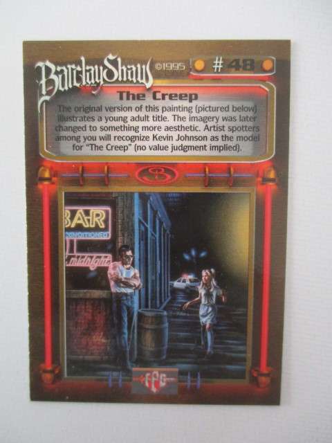 BARCLAY SHAW TRADING CARDS -  THE CREEP