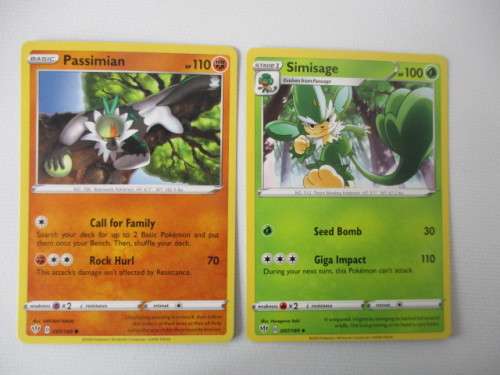 POKEMON - PASSIMIAN HP 110 / SIMISAGE HP 100