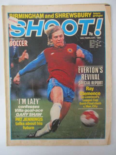 SHOOT MAGAZINE - 1981   -  SOCCER MAGAZINE