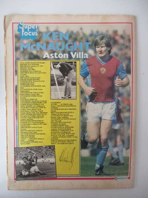 SHOOT MAGAZINE - 1982   -  SOCCER MAGAZINE