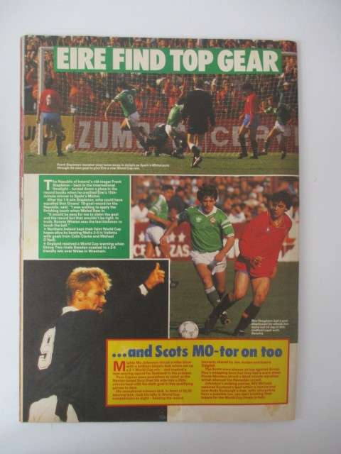 SHOOT MAGAZINE - 1989   -  SOCCER MAGAZINE
