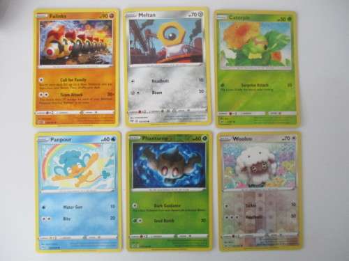 POKEMON - FALINKS -  PLUS 5 CARDS 3 ARE FOILS