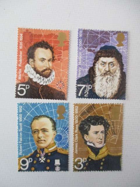 GREAT BRITAIN BRITISH POLAR EXPLORERS 1973 STAMPS