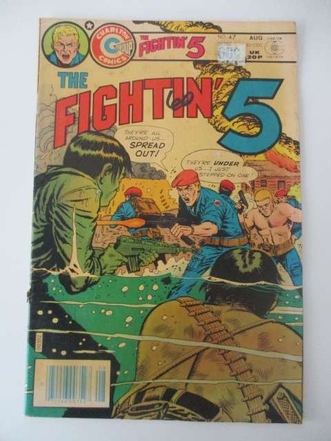 CHARLTON COMICS - THE FIGHTIN 5 -  VOL. 4 NO. 47  1982