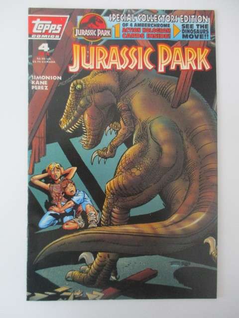 TOPPS COMICS  - JURASSIC PARK -  SPECIAL COLLECTORS EDITION 2009 AND CARD