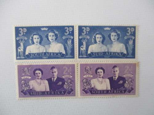 SOUTH AFRICA - ROYAL VISIT MINT STAMPS  - 1947