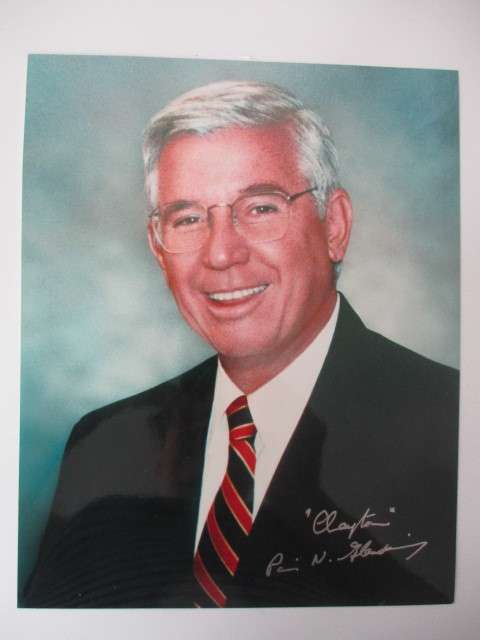 AUTOGRAPHED / SIGNED - MIKE JOHANNES  GOVERNOR OF NEBRASKA A4 SIZE