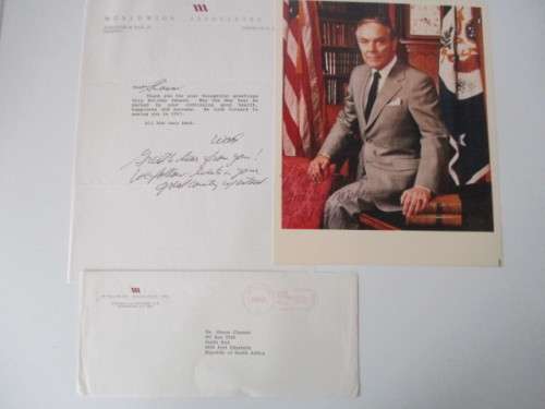 AUTOGRAPHED / SIGNED - SENATOR HAIG AND LETTER A4 SIZE
