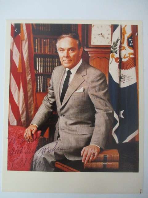 AUTOGRAPHED / SIGNED - SENATOR HAIG AND LETTER A4 SIZE