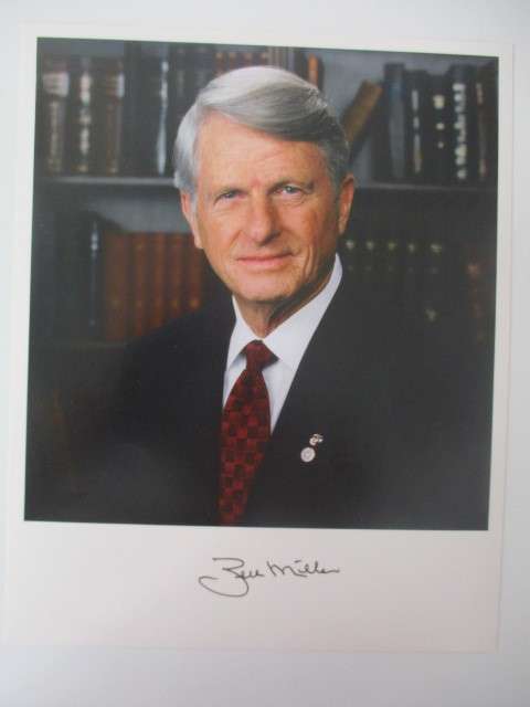 AUTOGRAPHED / SIGNED - ZELL MILLER USA POLITICIAN A4 SIZE