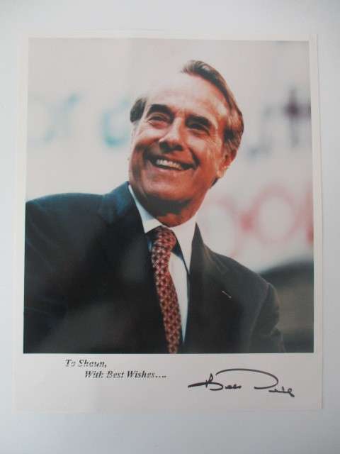 AUTOGRAPHED / SIGNED - BOB DOLE  SECRETARY OF STATE A4 SIZE