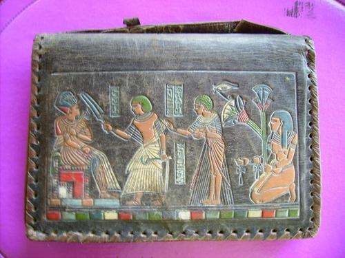 Beautiful leather ladies wallet brought in Egypt in the second world war