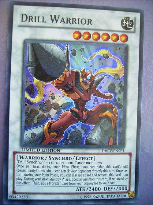 Yu-Gi-Oh Hologram card Drill Warrior