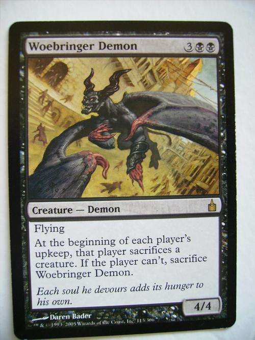 Magic the Gathering Woebringer Demon Ravinca