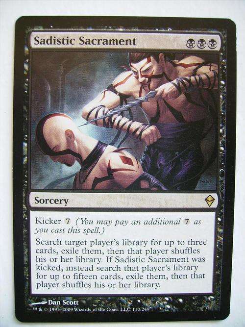 Magic the Gathering Sadistic Sacrament Zendikar (Rare)