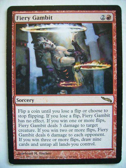 Magic the Gathering Fiery Gambit Mirrodin (Rare)