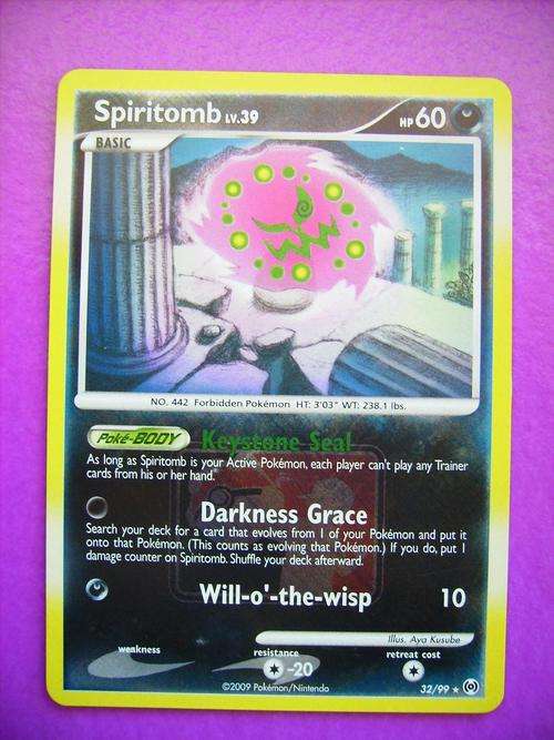Pokemon Spiritomb Hologram card
