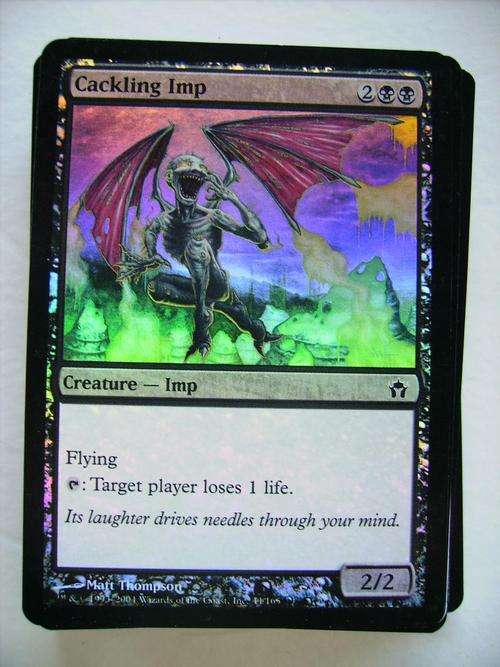 Magic the Gathering Cackling Imp foil Divine vs Demonic (FOIL)