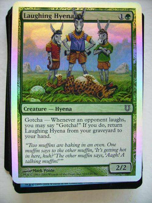 Magic the Gathering Laughing Hyena Unhinged fol card