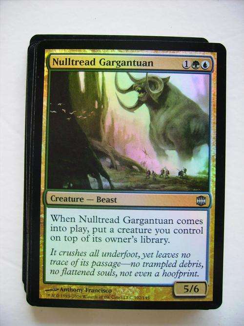 Magic the Gathering Nulltread Gargantuan foil card Alara Reborn