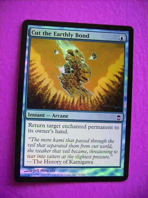 Magic the Gathering Cut the Earthly Bond foil Saviors of Kamigawa (FOIL)