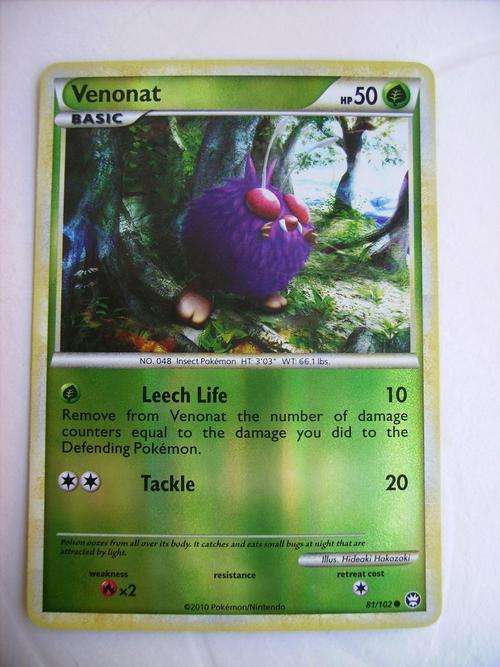 Pokemon Venonat Holo Foil enquire about postage