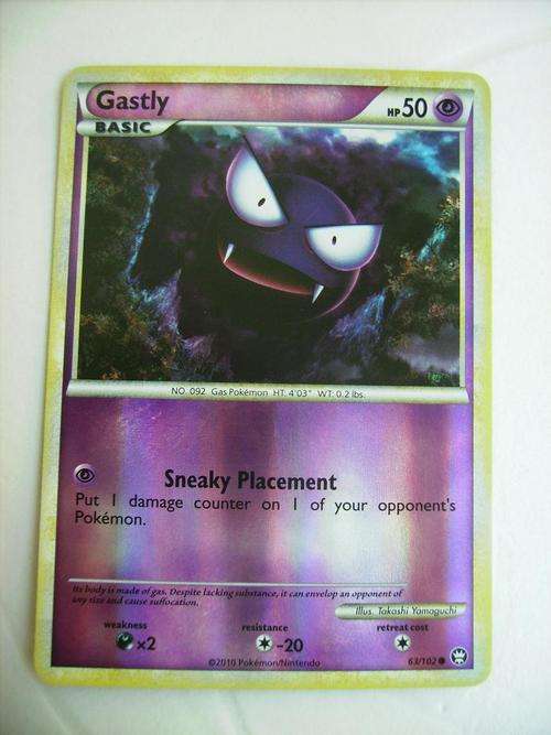 Pokemon Gastly Holo Foil