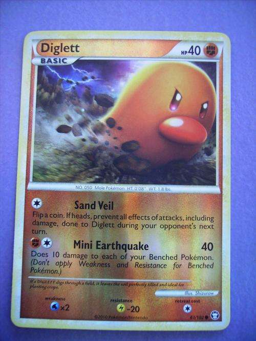 Pokemon Diglett Holo Foil enquire about postage