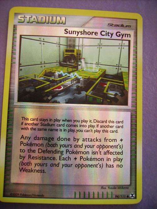 Pokemon Sunyshore City Gym Holo Foil enquire about postage