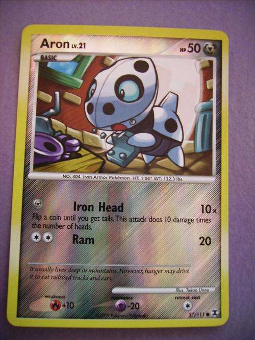 Pokemon Aron Holo Foil enquire about postage