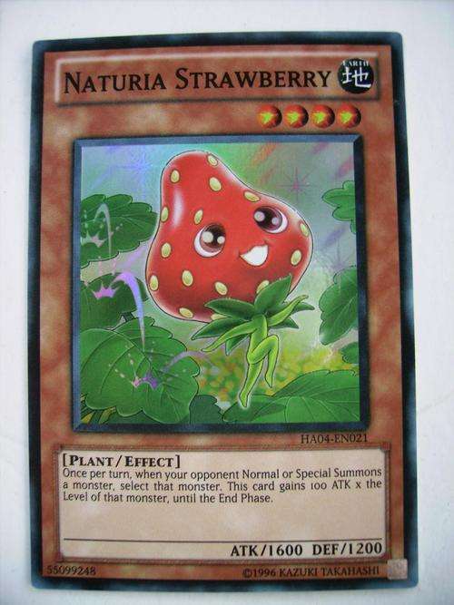 YU-GI-OH Naturia Strawberry Holo Foil Super Rare