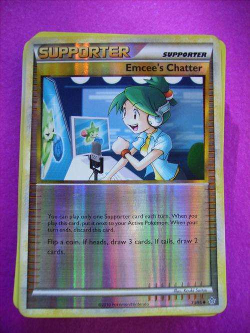 Pokemon Emcee's Chatter Holo Foil