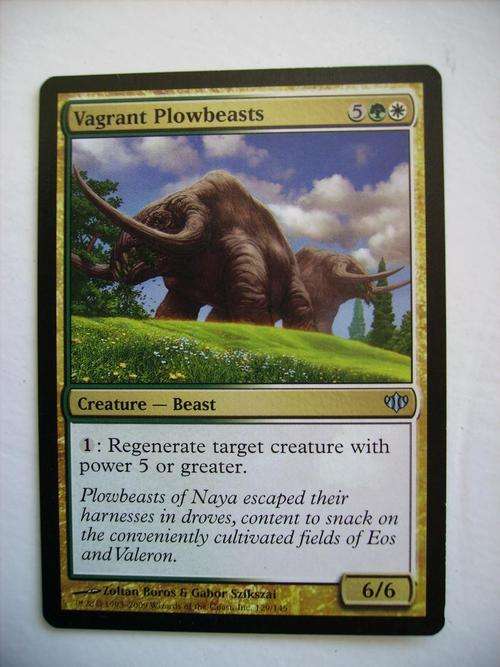 Magic the Gathering Vagrant Plowbeasts Conflux (Uncommin)