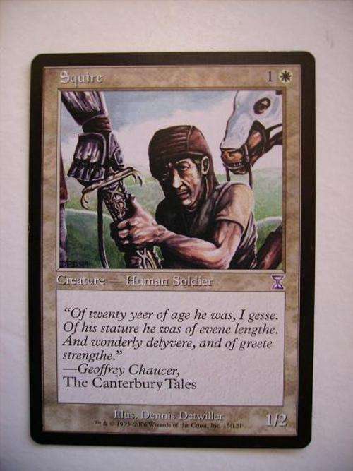 Magic the Gathering Squire The Dark (Rare)