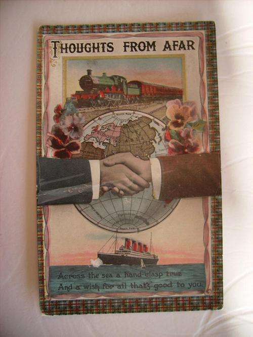 Postcard Thoughts from afar Victorian