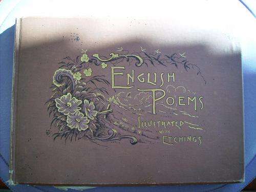 English Poems Illustrated with Etchings By M.M Taylor 1891