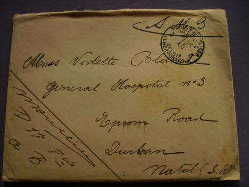 letter to Violette from Belgium 1917
