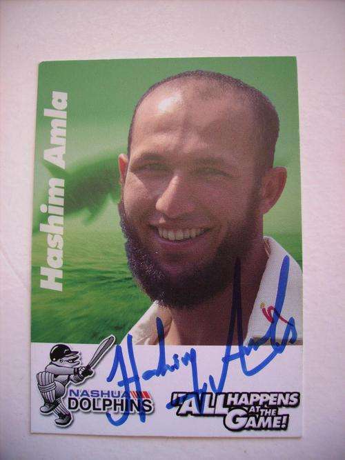 Hashim Amla autograph