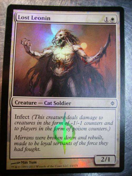 Magic the Gathering foil card Lost Leonin New phrexia (Foil)