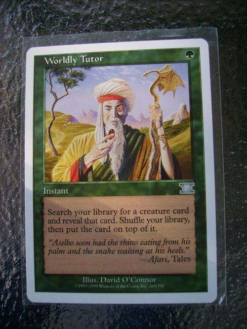 Magic the Gathering Worldly Tutor 6th