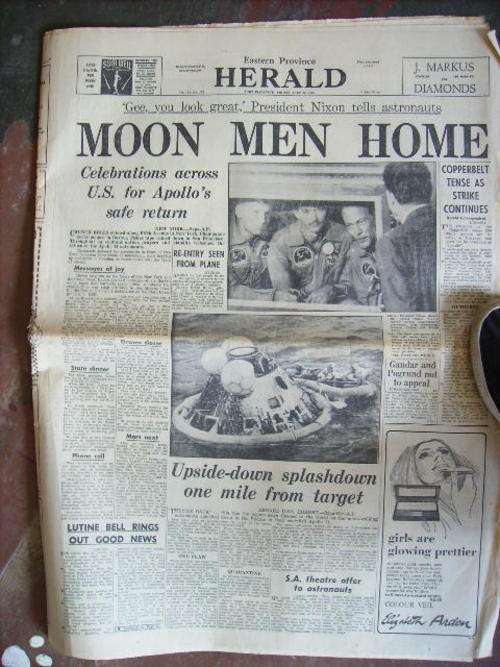 EASTERN PROVINCE HERALD MOON MEN HOME 1969 LOVELY FULL PAPER