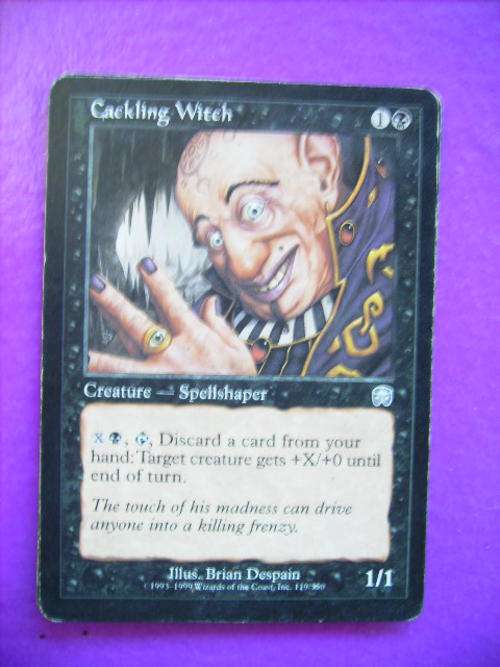 Magic the Gathering Cackling Witch mercadian Masques (Uncommin)