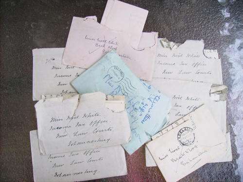 Old letters and envelopes from 1917 to 1930's lot