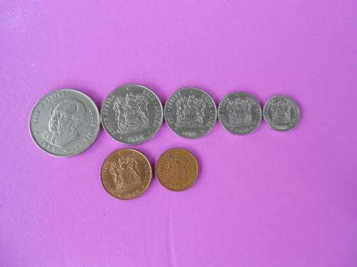 Set of 1985 circulated coins enquire about postage