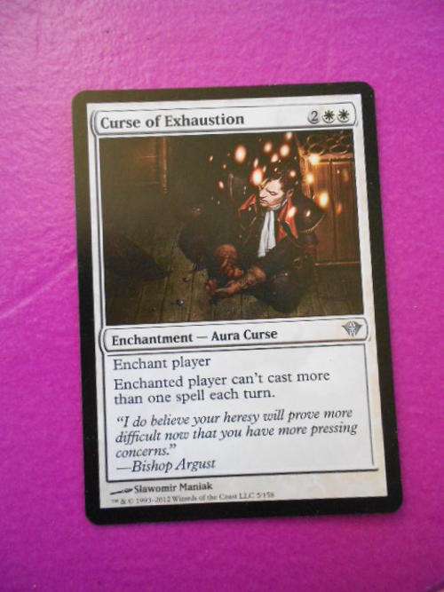 Magic the Gathering Curse of Exhaustion (Uncommin)
