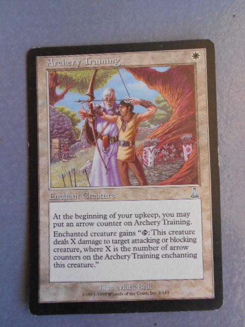 Magic the Gathering- TRADING CARD/ Archery Training (uncommin)